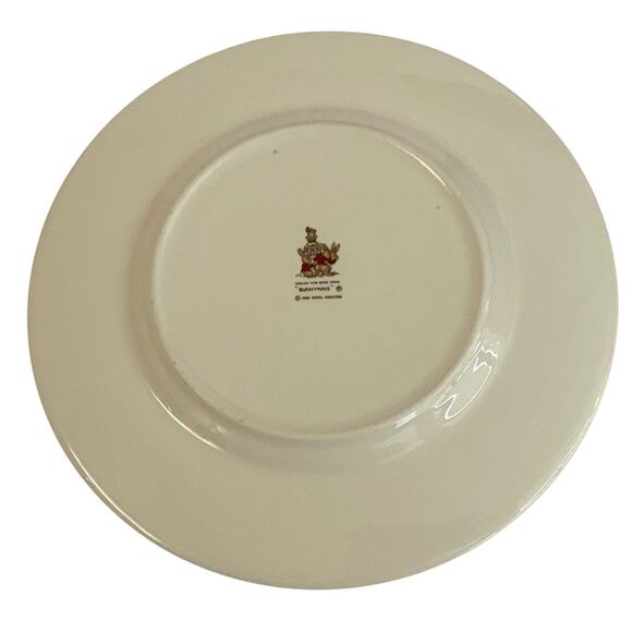 Bunnykins Salad Plate Royal Doulton Dish Bunnies School Gates 8in Tableware VTG - Picture 10 of 11